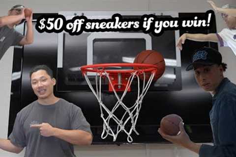 Sneaker Shopping Challenge: Basketball Shootout for $50 off!