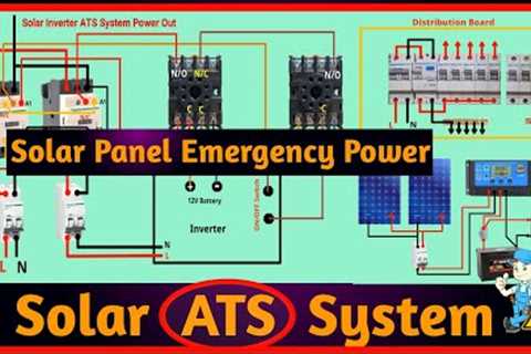 Solar power to home | How to wiring solar panel | Solar power auto changeover system | Solar ATS