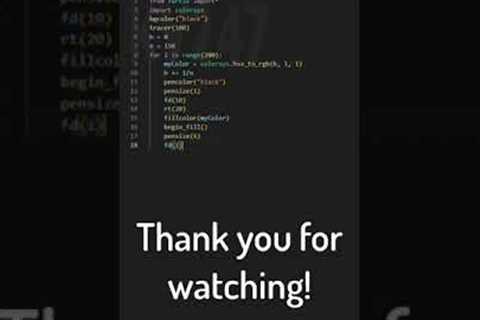 Python turtle graphic design #beginners #beginner  #python #turtle #pythonprogramming #short #shorts