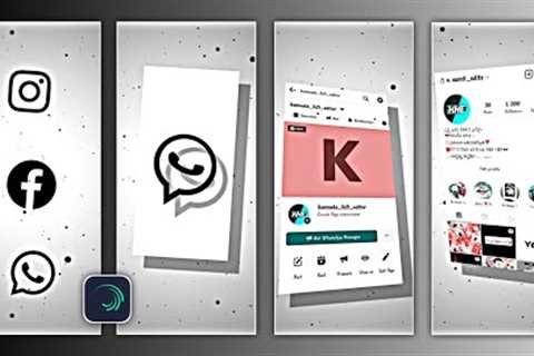 ⭕ Instagram Watsapp Facebook Profile Screenshot AlightMotion Video Editing 🔥 Trending Social Media ..