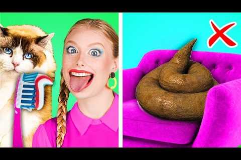 Viral Pet Sneaking Hacks TESTED! Pet Gadgets, DIY Ideas &amp; Funny Moments by Kaboom  GO!