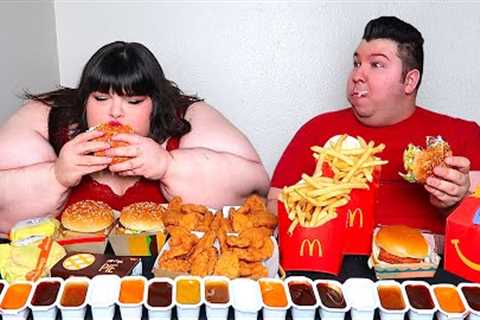 Massive McDonald's Feast With Hungry Fat Chick • MUKBANG
