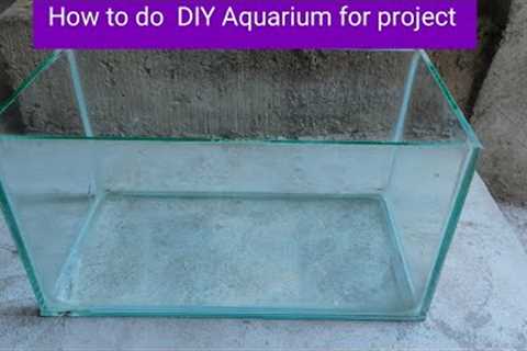 DIY Aquarium for Projects and miniature Mermaid princess land