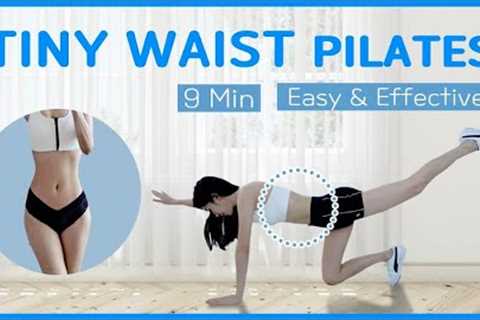 10 MIN FLAT BELLY PILATES AT HOME / TINY WAIST(NO WIDER) &amp; CORE / BEGINNER FRIENDLY _Shirlyn..
