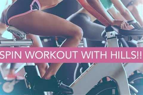 15 Minute Indoor Cycling Class (SPIN WORKOUT WITH HILLS!!)