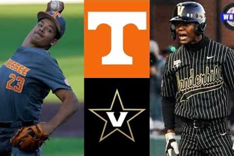 #1 Tennessee vs #9 Vanderbilt Highlights (Game 1) | 2022 College Baseball Highlights