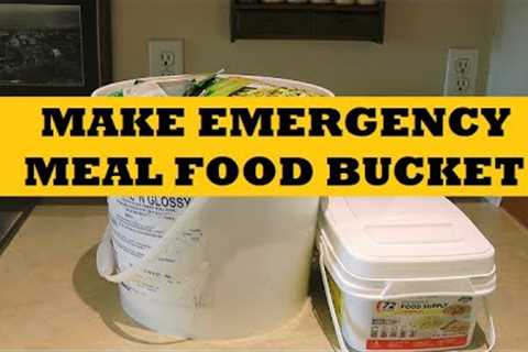 Make Emergency Meal Food Buckets...DIY Prepping Supplies