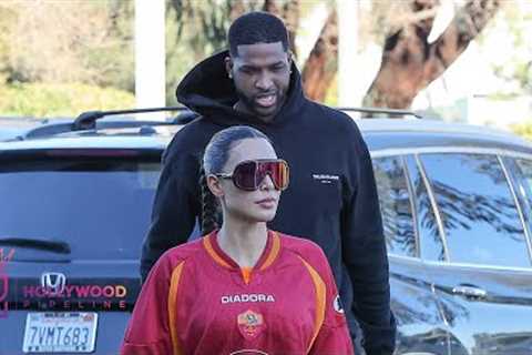 Kim Kardashian Brings Tristan Thompson to Sports Academy