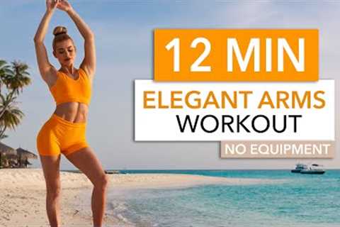 12 MIN ELEGANT ARMS WORKOUT - Chill Version, for toned arms &amp; a straight posture I Pilates..