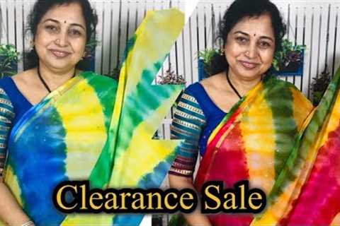 Clearance Sale Shiffon Work Sarees,Surekha Selections, Vijayawada , January 28, 2023