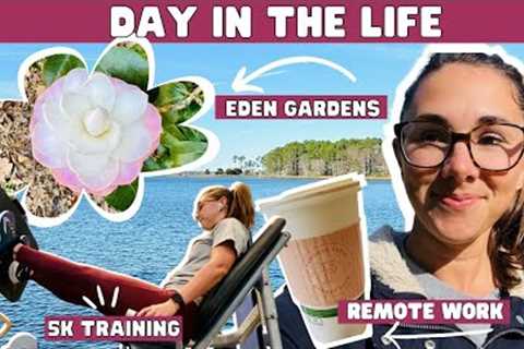 WFH Day in my life: 5K training, Remote work, Exploring Eden Gardens State Park, New hobbies