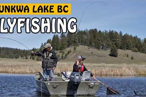 FINDING CHIRONOMID FEEDERS - RAINBOW TROUT FLY FISHING AT TUNKWA LAKE BC | Fishing with Rod