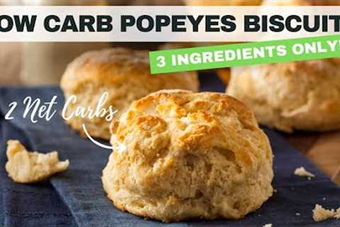 How I Made Popeyes Biscuit Recipe LOW CARB &amp; Diabetic Friendly | 3 Ingredient Diabetic Biscuits