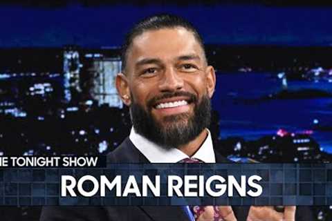 Roman Reigns Addresses Dwayne The Rock Johnson WrestleMania Rumors (Extended) | The Tonight Show