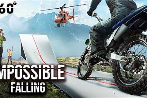 VR 360 FALLING OFF A CLIFF - MISSION IMPOSSIBLE  |  Tom Cruise POV | Virtual simulation 4K |