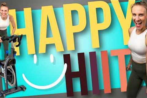 20 minute HAPPY HIIT Cycling Workout