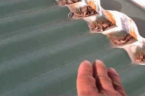 Leaking Roof repairs Sydney - Corrugated roof installed too flat causing roof leaks