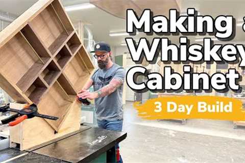 Insane Liquor Cabinet Build || Next Level Woodworking