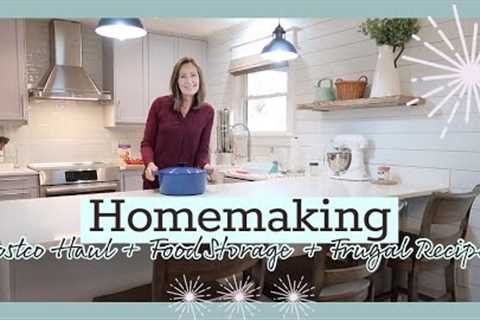 MOTIVATION FOR EVERYDAY HOMEMAKING | Costco Haul + Cooking &amp; Food Storage Tips + Austin Antics!