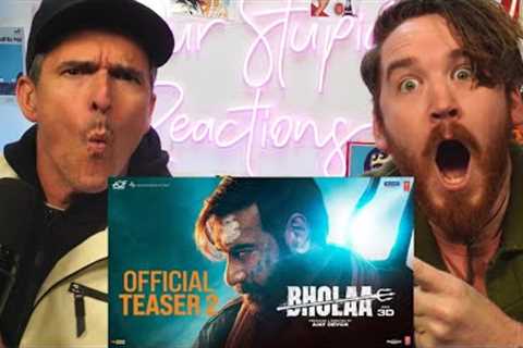 Bholaa Teaser 2 REACTION!! | Bholaa In 3D | Ajay Devgn | Tabu