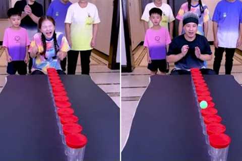 Pinball challenge, so exciting, save it for later!  !  !  party game challenge family game