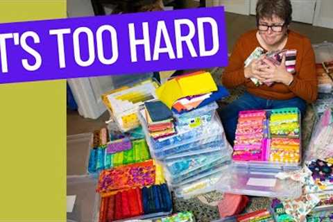 🧹😜🪄WHY IS DECLUTTERING YOUR SEWING SPACE SO HARD??