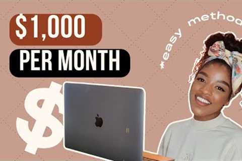 6 ways to make $1,000 per month online! | Best way to make money online | Make money online 2023