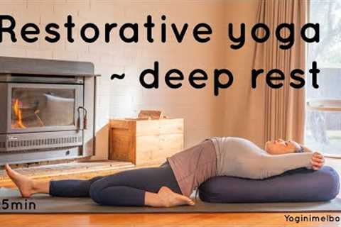 Restorative yoga | deep rest | whole body | 25min