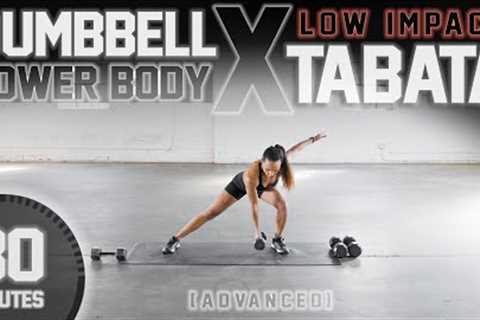 30 Minute Lower Body Dumbbell Tabata Workout [ADVANCED// LOW IMPACT]