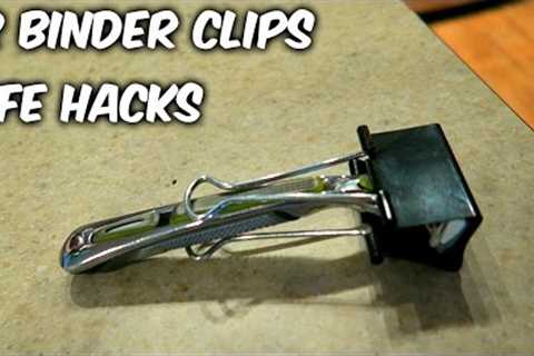 12 Binder Clips Life Hacks