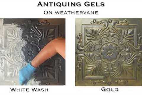 How to Age, Distress Painted Furniture using Antiquing Gel, &amp; Weathervane from ALL-IN-ONE Paint