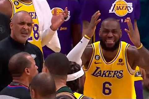 LeBron was FUMING after not getting that foul call 😠