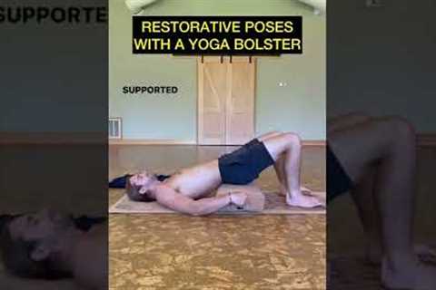 Two great restorative yoga poses with a bolster 🖤👁 #yogatip #yogatips #yogatutorial #yoga
