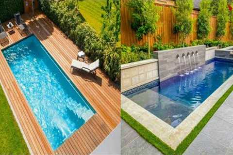 Backyard Swimming Pool Design |  Small Swimming Pool Ideas | Pool Landscape Garden Design