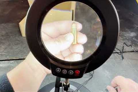 Workshop/Workbench Upgrade - 5X Extendable Magnifying Glass with LED Light Unboxing &amp; Review