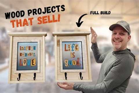 Small Wood Projects That Sell | Wall Hooks with Sublimated Background