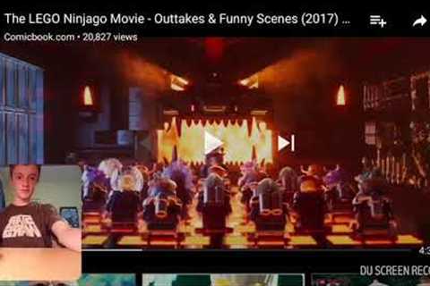 Reacting to Lego Ninjago Movie outtakes and bloopers