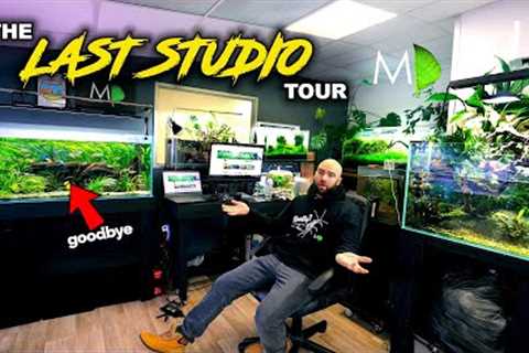 The Last Studio Tour - END OF AN ERA: Breaking Down ALL My Aquariums...