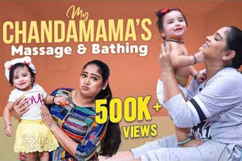 Chandamama's Massage &amp; Bathing || Baby Care Tips || Itlu Mee Anjalipavan