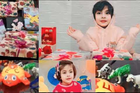 Gift unboxing video for kids #Parizah #Mahizah