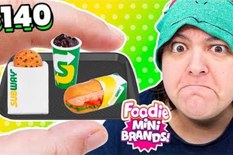 FINALLY! Unboxing Mini Brands Foodies Fast Food Miniatures