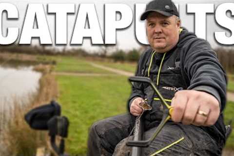 Using A Catapult Holding A Pole | Match Fishing