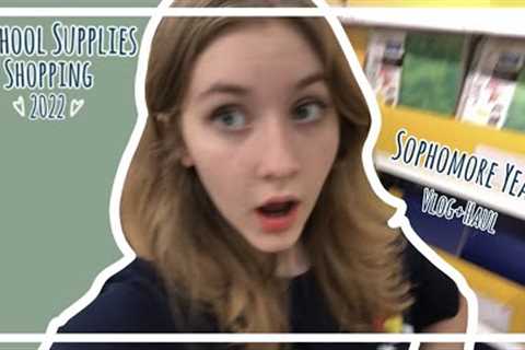 School Supplies Shopping + Haul 2022 || Sophomore Year