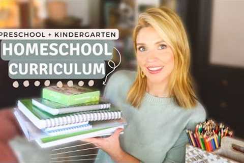 Homeschooling Preschool + Kindergarten // Curriculum Choices for 2022-2023