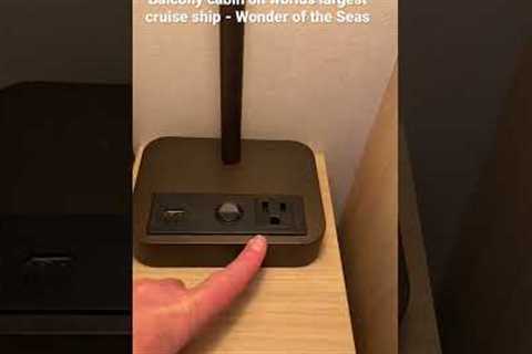 Balcony cabin on worlds largest cruise ship - Wonder of the Seas #wonderoftheseas #cruise