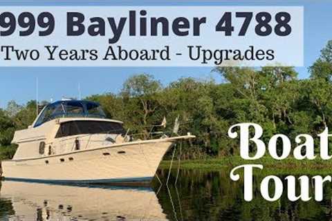 Tour of our Liveaboard Motor Yacht - 1999 Bayliner 4788 - Modifications After 2 Years