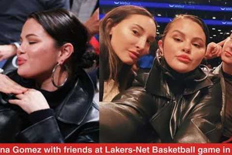 Selena Gomez and Michael B Jordan were spotted enjoying a Basketball game of the Lakers-Nets in NYC
