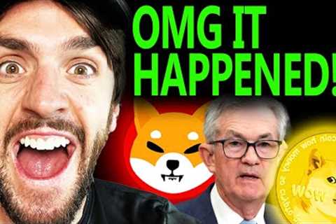 EXTREME CRYPTO BULLISH EMERGENCY UPDATE!!!! DOGECOIN, SHIBA INU BITCOIN!!!! #DOGECOIN #BTC #SHIB