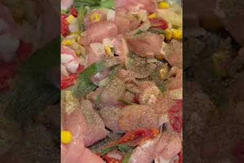 Gluten free pasta dinner with chicken and veggies. Easy dinner ideas