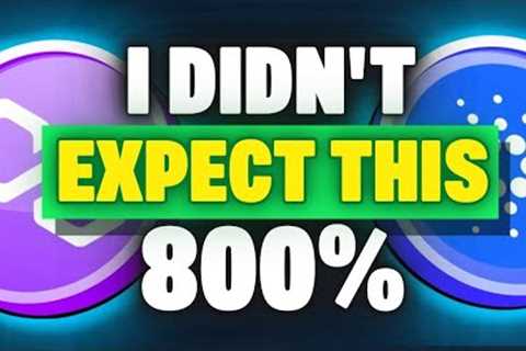 INSANE 800% That I didn't Expect | Cardano DJED Goes Live | MAJOR Polygon, Immutable X Crypto News